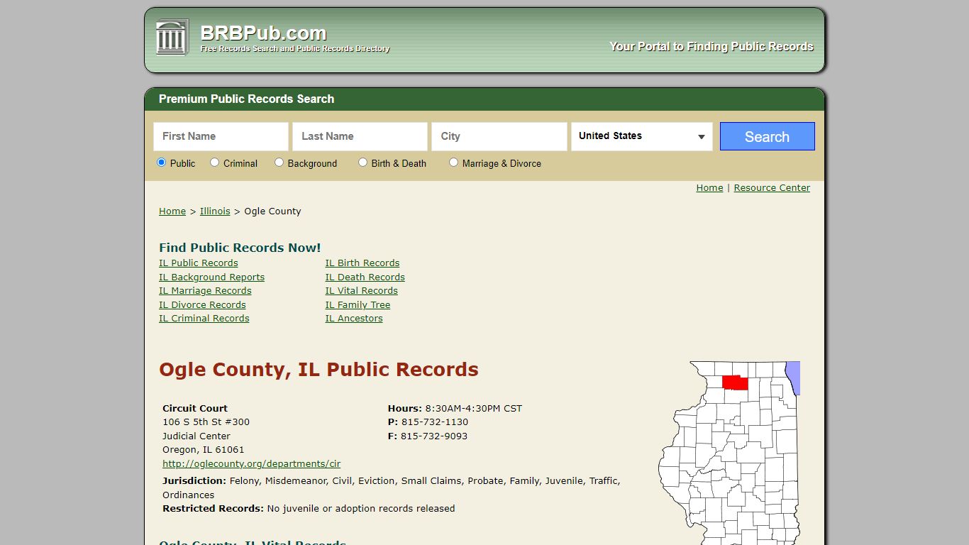 Ogle County Public Records | Search Illinois Government ...