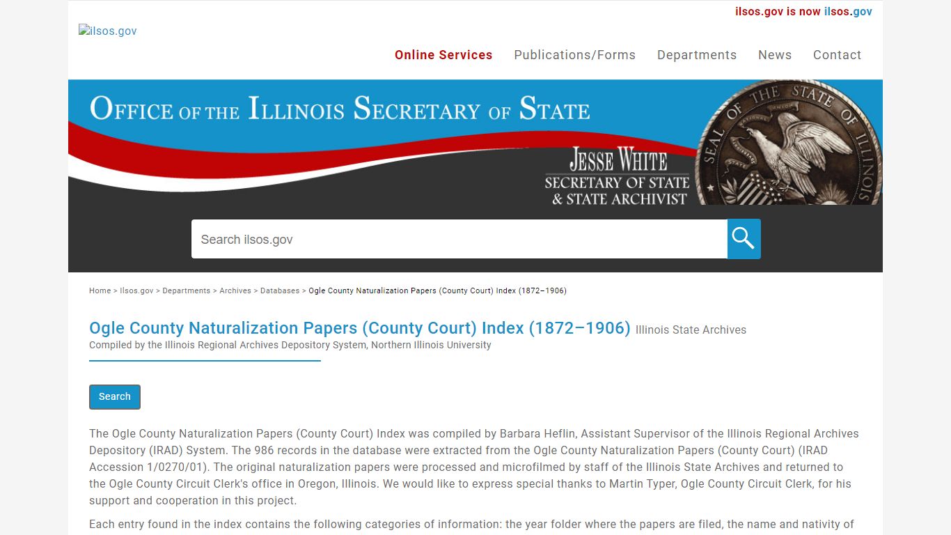 Ogle County Naturalization Papers (County Court) Index ...